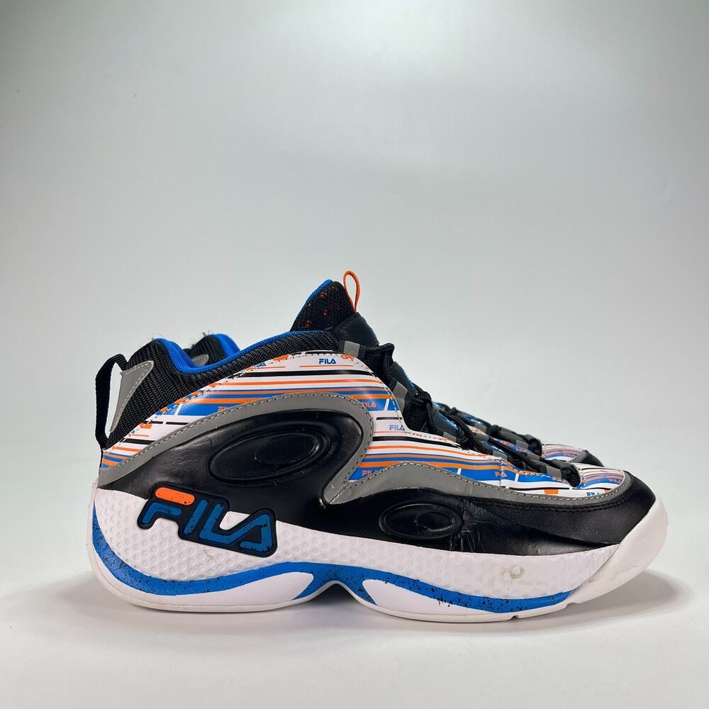FILA Grant Hill 3 White Blue Black Basketball Sneakers Shoes Retro Men's Size 12